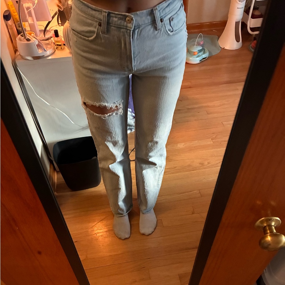 Stylish Light Blue Women's Jeans